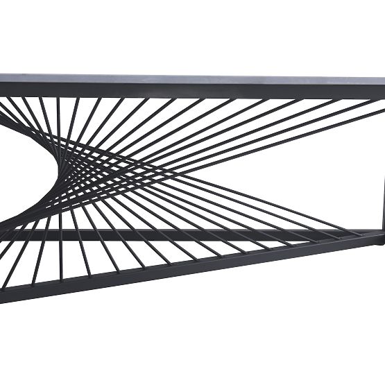 Stolik konferencyjny INFINITY 2, szary marmur / czarny (2p=1szt)