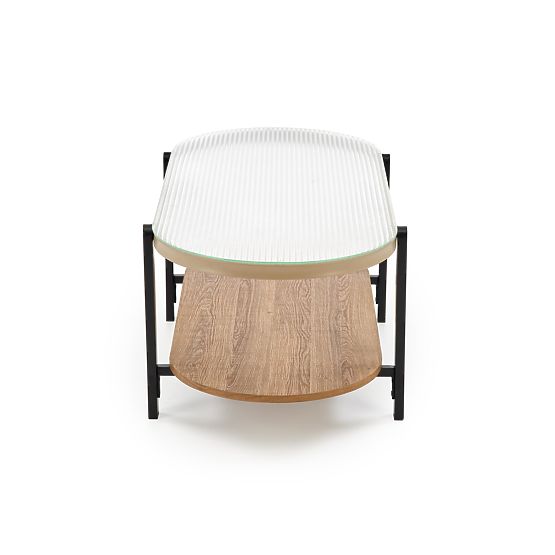 Stolik konferencyjny KAMALA, naturalny / czarny (1p=1szt)