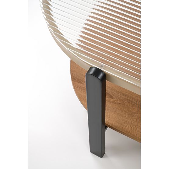 Stolik konferencyjny KAMALA, naturalny / czarny (1p=1szt)