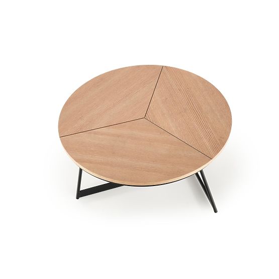 Stolik konferencyjny KARIDA dąb naturalny/czarny (1p=1szt)