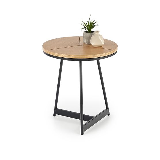 Stolik konferencyjny KARIDA-S dąb naturalny/czarny (1p=1szt)