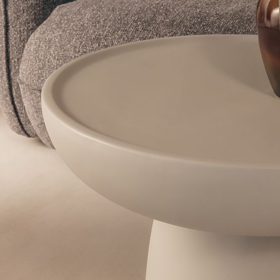 Stolik konferencyjny Lagoon 60 cm, beżowy, matowy