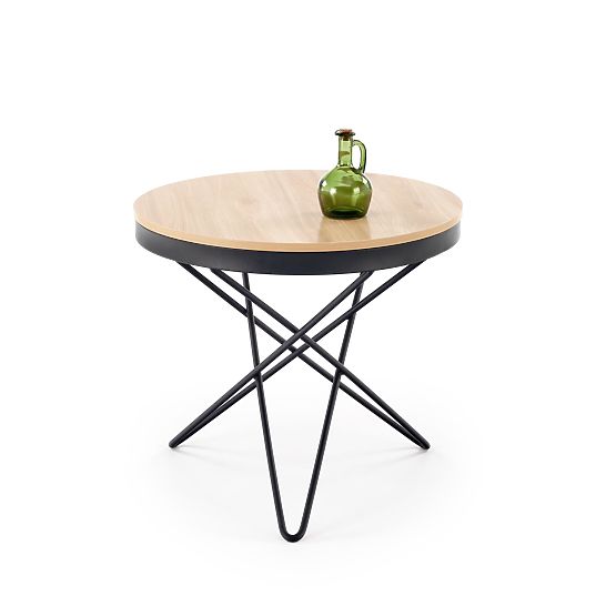 Stolik konferencyjny LEILA, naturalny / czarny (1p=1szt)