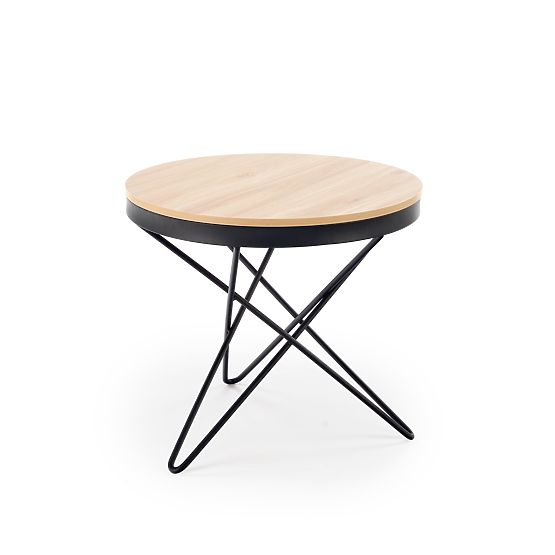 Stolik konferencyjny LEILA, naturalny / czarny (1p=1szt)