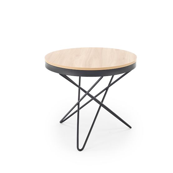 Stolik konferencyjny LEILA, naturalny / czarny (1p=1szt)