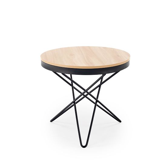 Stolik konferencyjny LEILA, naturalny / czarny (1p=1szt)