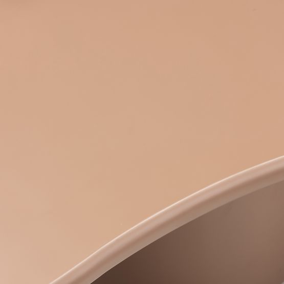 Stolik konferencyjny Monaco cynamonowy, matowy, zaokrąglone kształty