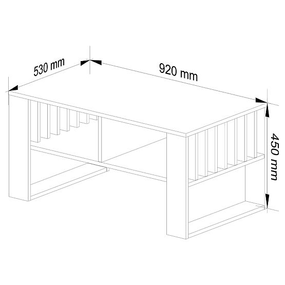STOLIK KONFERENCYJNY ROCKFORD BIAŁY / CZARNY