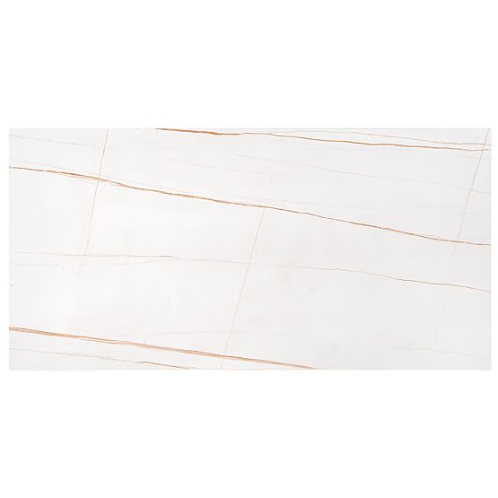 Stolik konferencyjny UNIVERSE 3, biały marmur / złoty (2p=1ks)