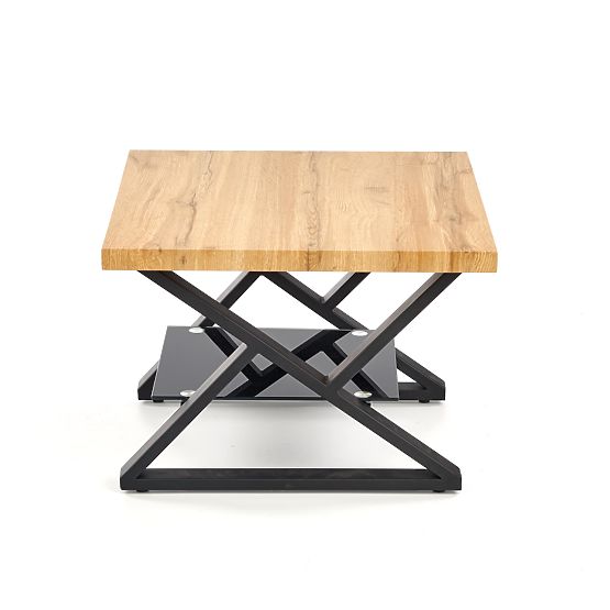 Stolik konferencyjny XENA KWADRAT czarny / naturalny (2szt=1szt)
