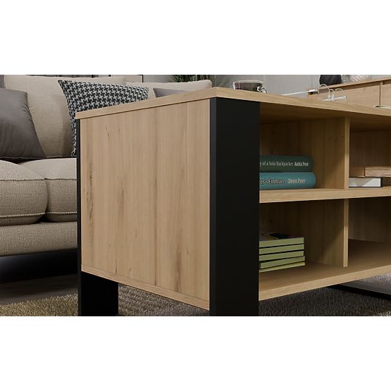 Stolik Modern 4P DĄB ARTISAN CZARNY