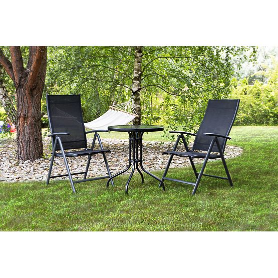 Stolik ogrodowy 60 cm szkło hartowane stół na ogród taras balkon