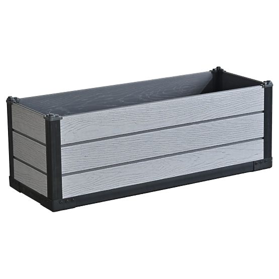 Stylowa donica ogrodowa Osłona na kwiaty Prostokątna donica 105x39x36,55 cm