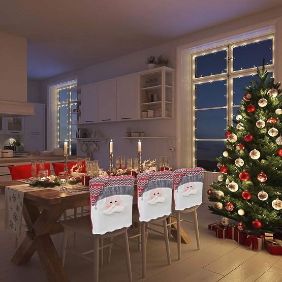 Świąteczny pokrowiec na krzesło YX22020 6 szt.