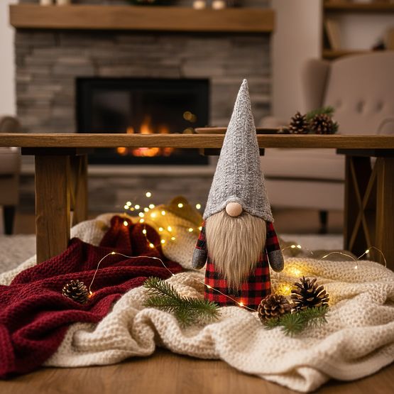 Świąteczny skrzat 30cm YX055