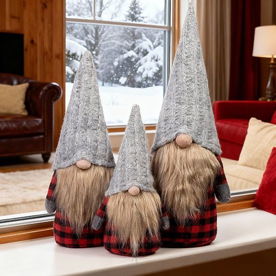 Świąteczny skrzat Zestaw YX055 30+40+50cm