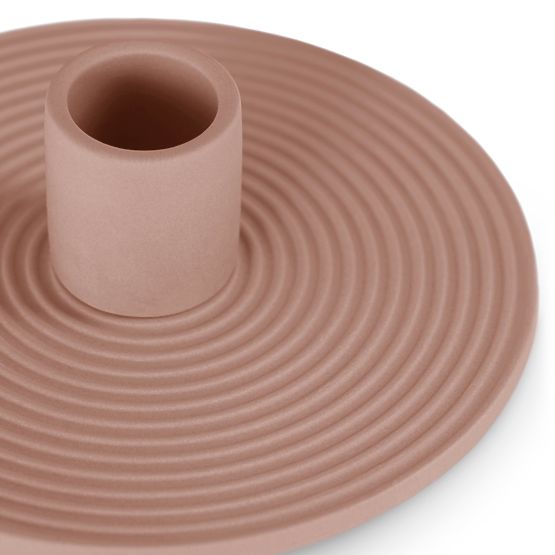 Świecznik MORAB kolor pudrowy róż styl boho do wnętrz ameliahome