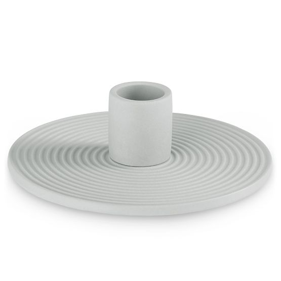 Świecznik MORAB szary kolor styl boho do wnętrz ameliahome