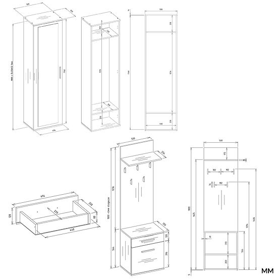 Szafa DUO ANTRACYT ARTISAN