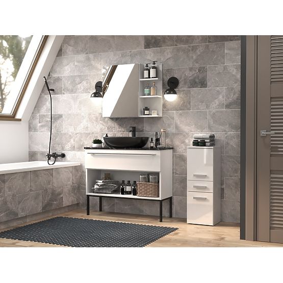 Szafka łazienkowa Nel V DDS BIAŁY POŁYSK