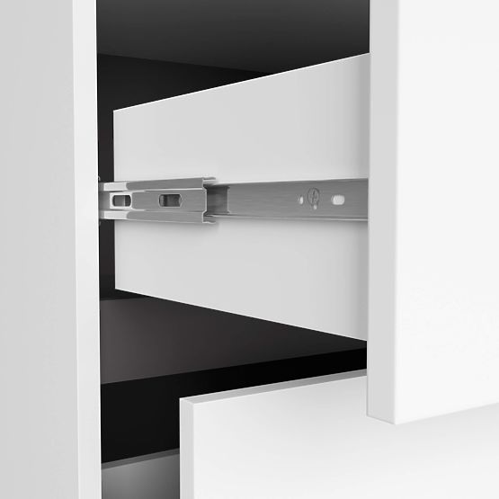 SZAFKA ŁAZIENKOWA POD UMYWALKĘ VAMI W90 2SZ 2P BIAŁA / GRAFITOWO SZARA