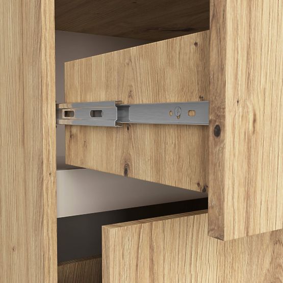 SZAFKA ŁAZIENKOWA POD UMYWALKĘ VAMI W90 2SZ 2P DĄB ARTISAN / KASZMIR