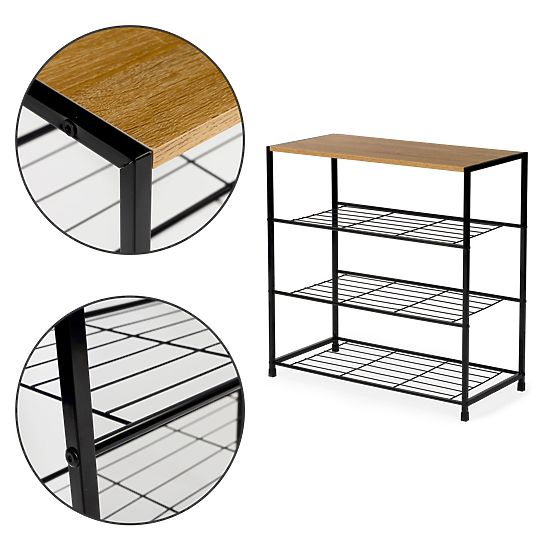 Szafka na buty stojak regał półka loft 3 poziomy