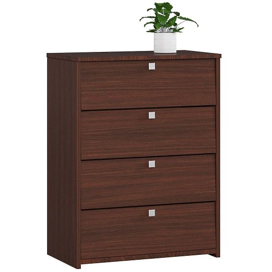 SZAFKA NA BUTY Z 4 SKŁADANYMI DRZWIAMI 60 cm WENGE