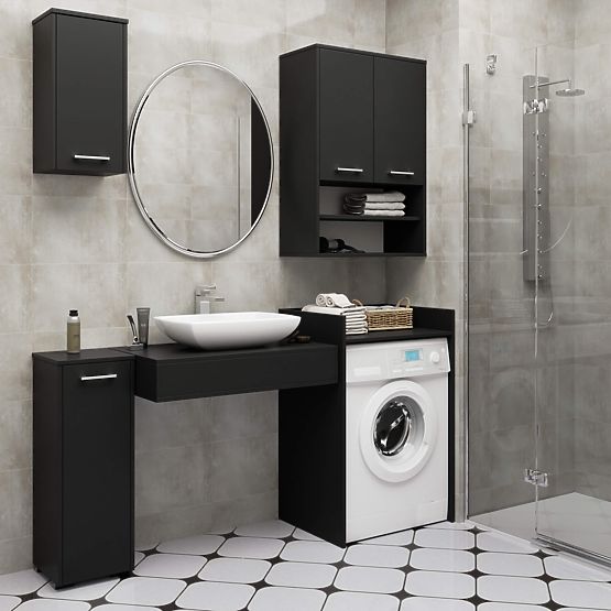 SZAFKA NAD PRALKĘ FIN CZARNA