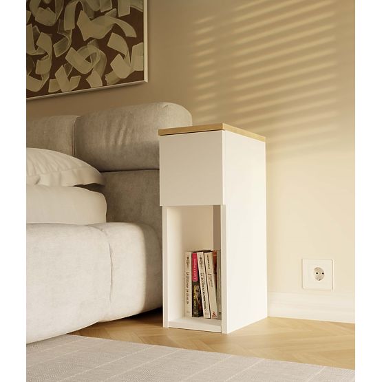 Szafka nocna GALAX 20/1S BIAŁA-ARTISAN