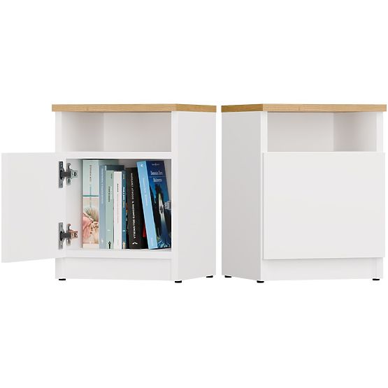 Szafka nocna GALAX 30/1D BIAŁA-ARTISAN