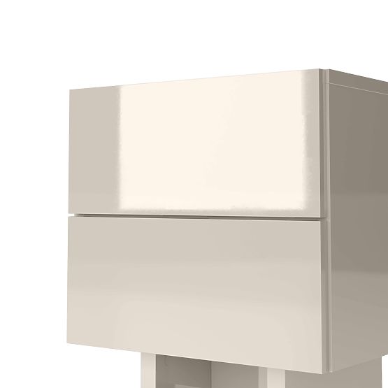 Szafka nocna Glim, kaszmirowa, połysk