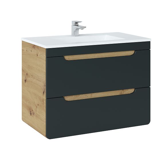 Szafka pod umywalkę 80 cm 2 szuflady