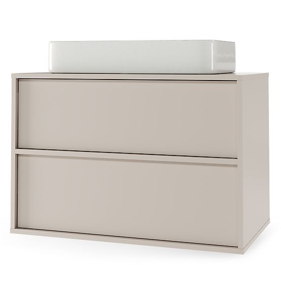 Szafka pod umywalkę nablatową Mossy, 80 cm, kaszmir