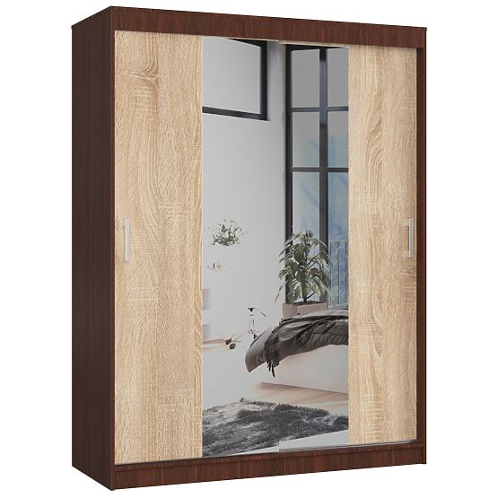 SZAFKA PRZESUWNA 150cm CLP WENGE / SONOMA