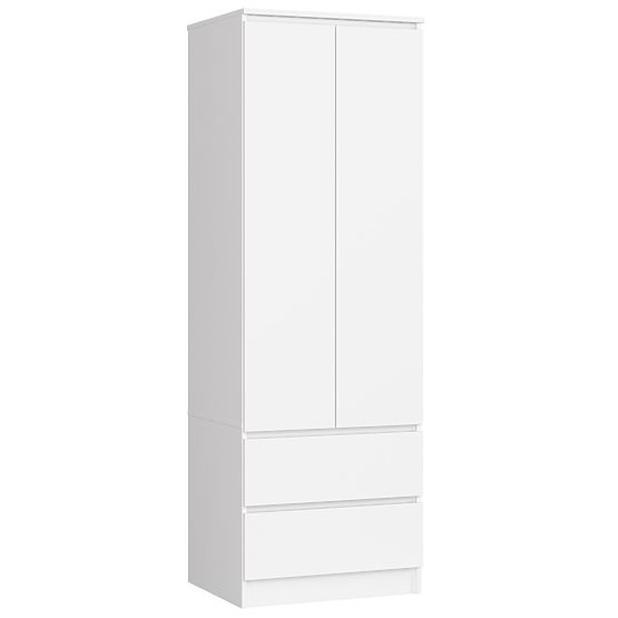 SZAFKA STAR S 60 cm 2 DRZWI 2 SZUFLADY BIAŁA