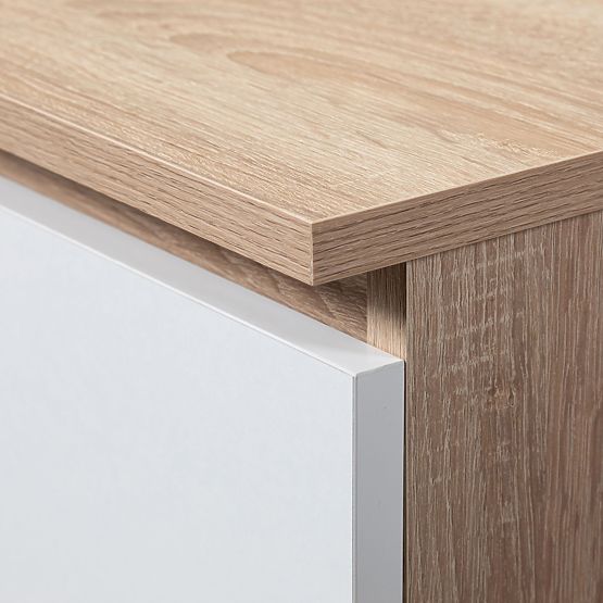 SZAFKA STAR S 60 cm 2 DRZWI 2 SZUFLADY SONOMA / BIAŁA