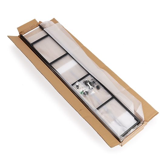 Szeroki nowoczesny drewniany regał LOFT z 5 półkami