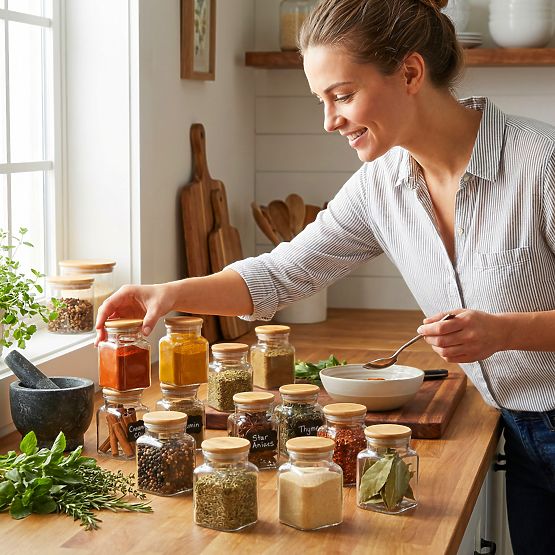 Szklanki na przyprawy HIDALGO zestaw 12 sztuk