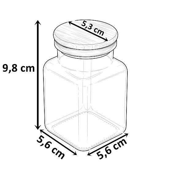 Szklanki na przyprawy HIDALGO zestaw 12 sztuk