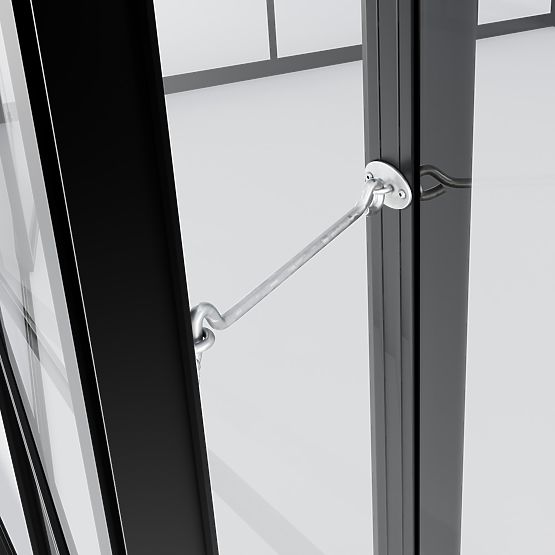 Szklarnia ogrodowa ProGlass Classic Compact 7,7 m² z podstawą, szkło hartowane 4 mm, aluminium