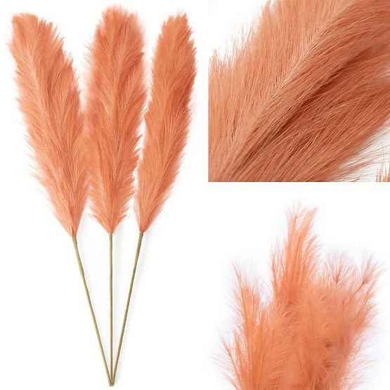 Sztuczny kwiat PAMPLY koralowy ameliahome