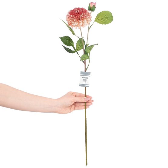 Sztuczny kwiat PIWONIA kolor koralowy styl nowoczesny ameliahome