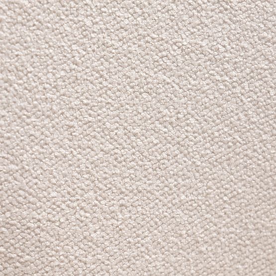 Tapicerowane krzesło Elaine kremowe, boucle, zaokrąglone kształty