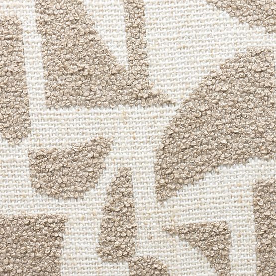 Tapicerowane krzesło Flare, beżowo-kremowe/czarne nogi