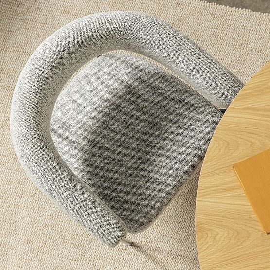 Tapicerowane krzesło Portia szare