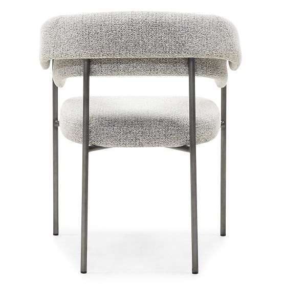 Tapicerowane krzesło Portia szare