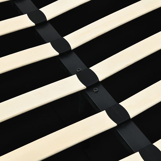 Tapicerowane łóżko Snoovia 160x200 cm, z stelażem i schowkiem, jasnobeżowe