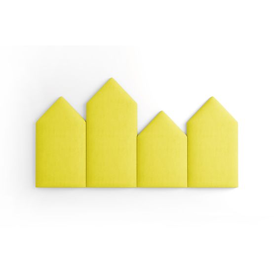 Tapicerowane panele Trinity Szpic – żółty