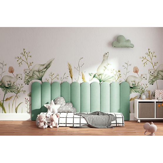 Tapicerowany panel Łuk - miętowy